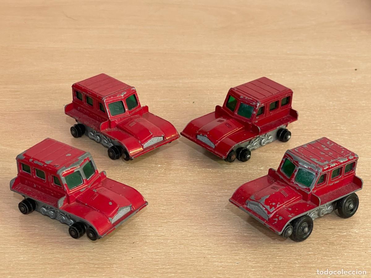 Auto in scala Matchbox: 247- Matchbox Lesney LOTE 4 Snow-Trac veh&iacute;culos orugas quitanieves N&ordm; 35 a&ntilde;os 60 Made in England