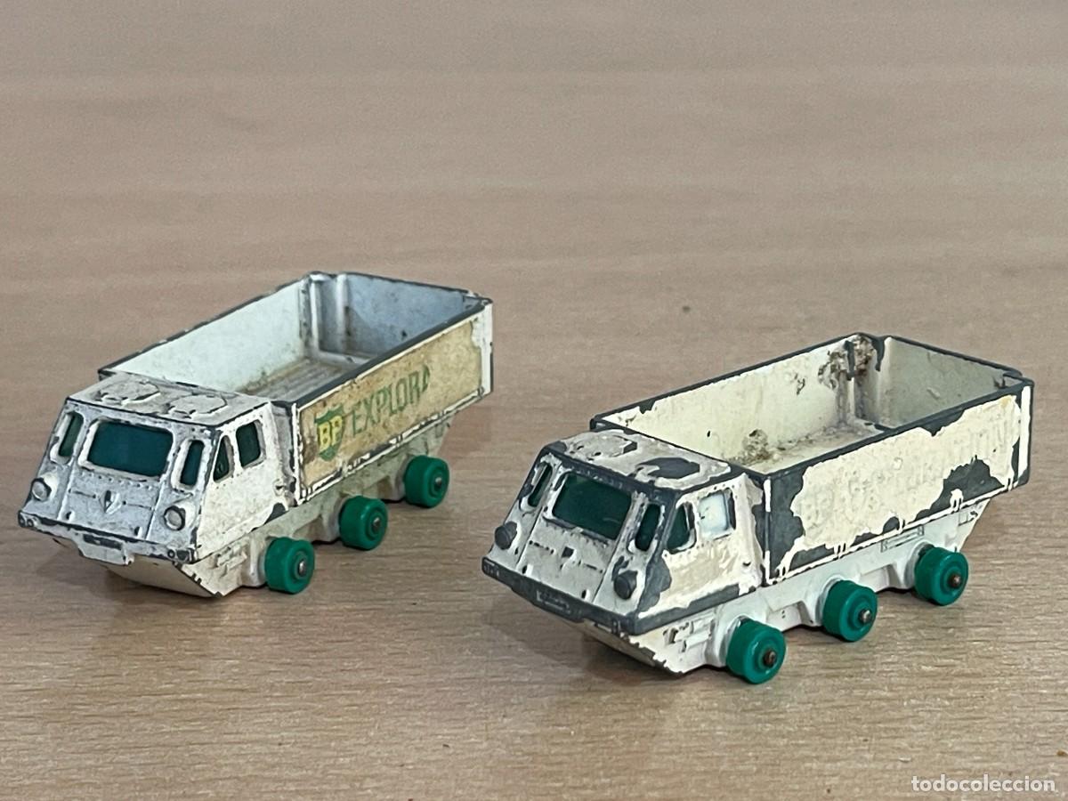 Auto in scala Matchbox: 251- Matchbox Lesney LOTE 2 veh&iacute;culos Alvis Stalwart BP Exploration N&ordm; 61 a&ntilde;os 60 Made in England
