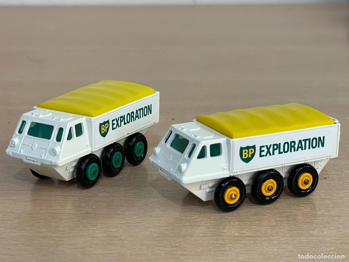 Auto in scala Matchbox: 252- Matchbox Lesney LOTE 2 veh&iacute;culos Alvis Stalwart BP Exploration N&ordm; 61 a&ntilde;os 60 Made in England