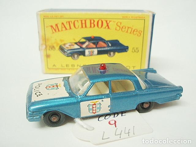 Coches a escala Matchbox: MATCHBOX RW 55 B FORD FAIRLANE POLICE CAR L 441