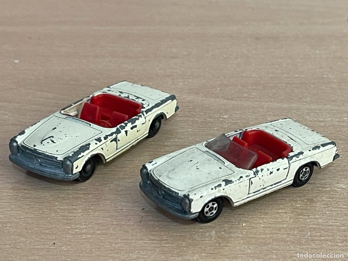 Voitures miniatures Matchbox: 261- Matchbox Lesney LOTE 2 coches Mercedes 230 SL N&ordm; 27 a&ntilde;os 60 Made in England die-cast metal car