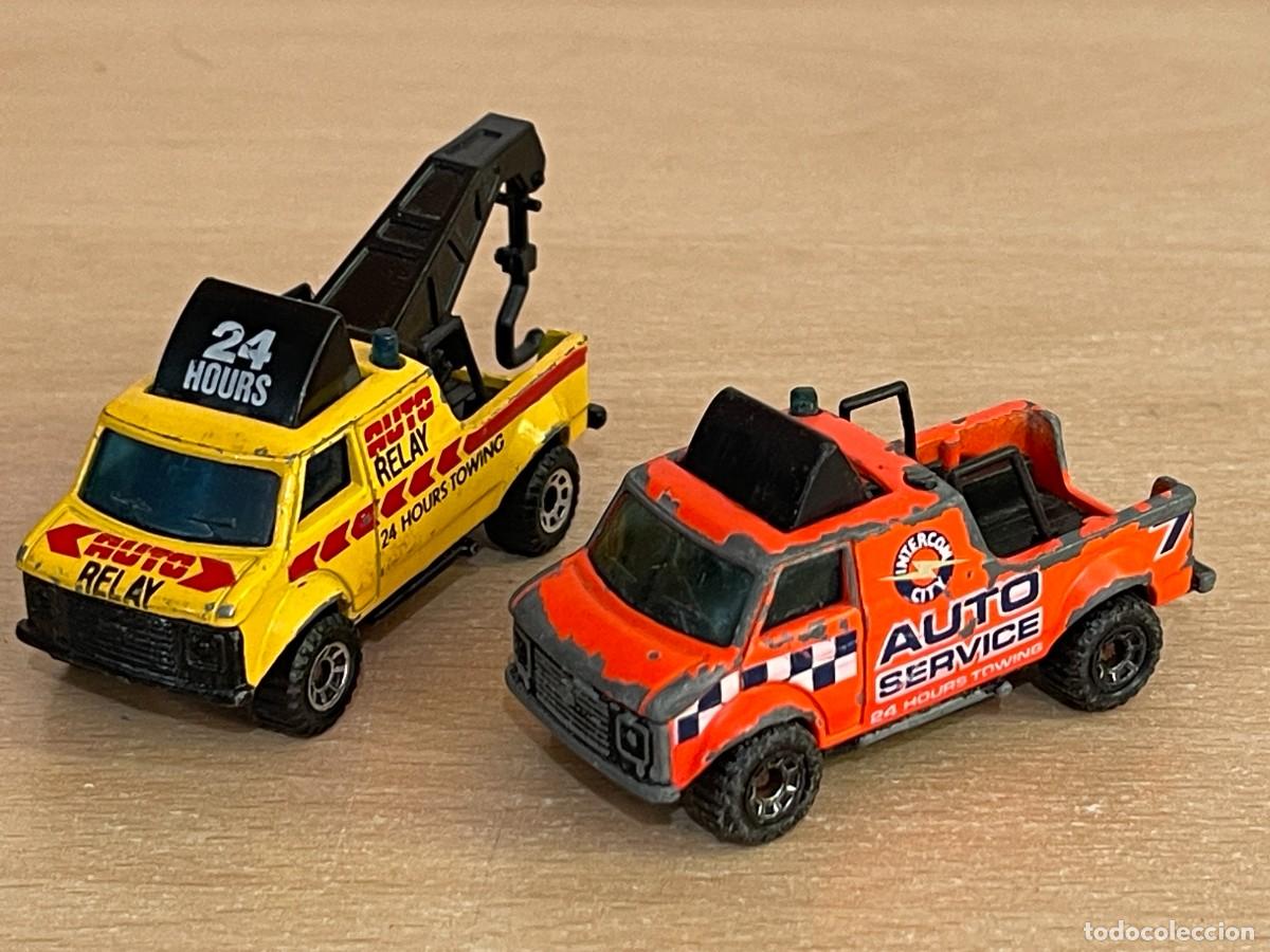 Voitures miniatures Matchbox: 263- Matchbox LOTE 2 gr&uacute;as Breakdown Van e Intercom a&ntilde;os 80 y 90 Made in China die-cast metal lesney