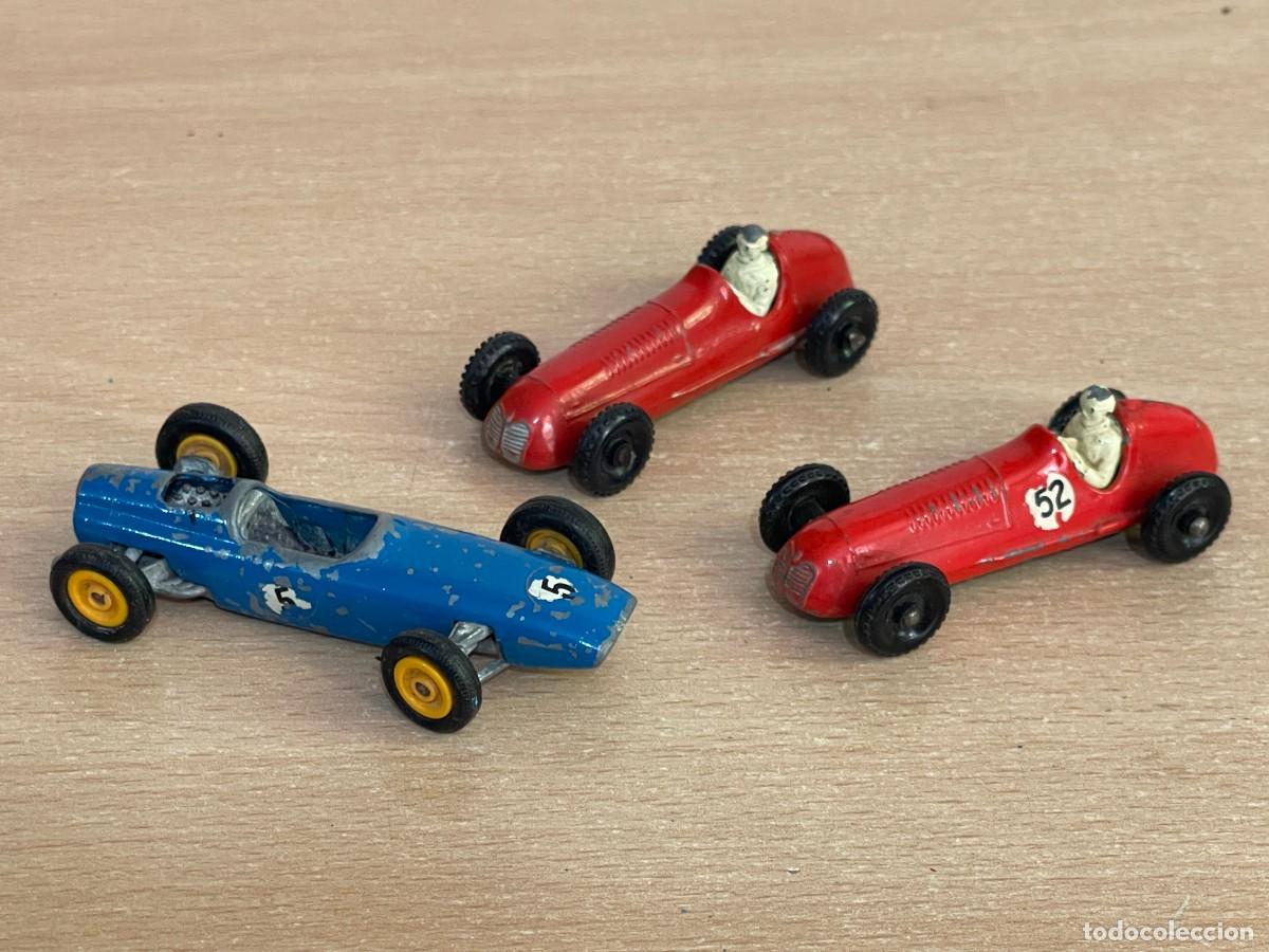 Voitures miniatures Matchbox: 264- Matchbox Lesney LOTE 3 coches F&oacute;rmula 1 Maserati 4CLT/1948 y BRM N&ordm; 52 a&ntilde;os 60 Made in England