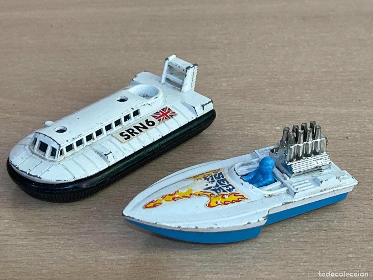 Voitures miniatures Matchbox: 265- Matchbox Lesney Superfast LOTE 2 embarcaciones Hovercraft N&ordm;72 y Seafire N&ordm; 5 a&ntilde;os 70 England