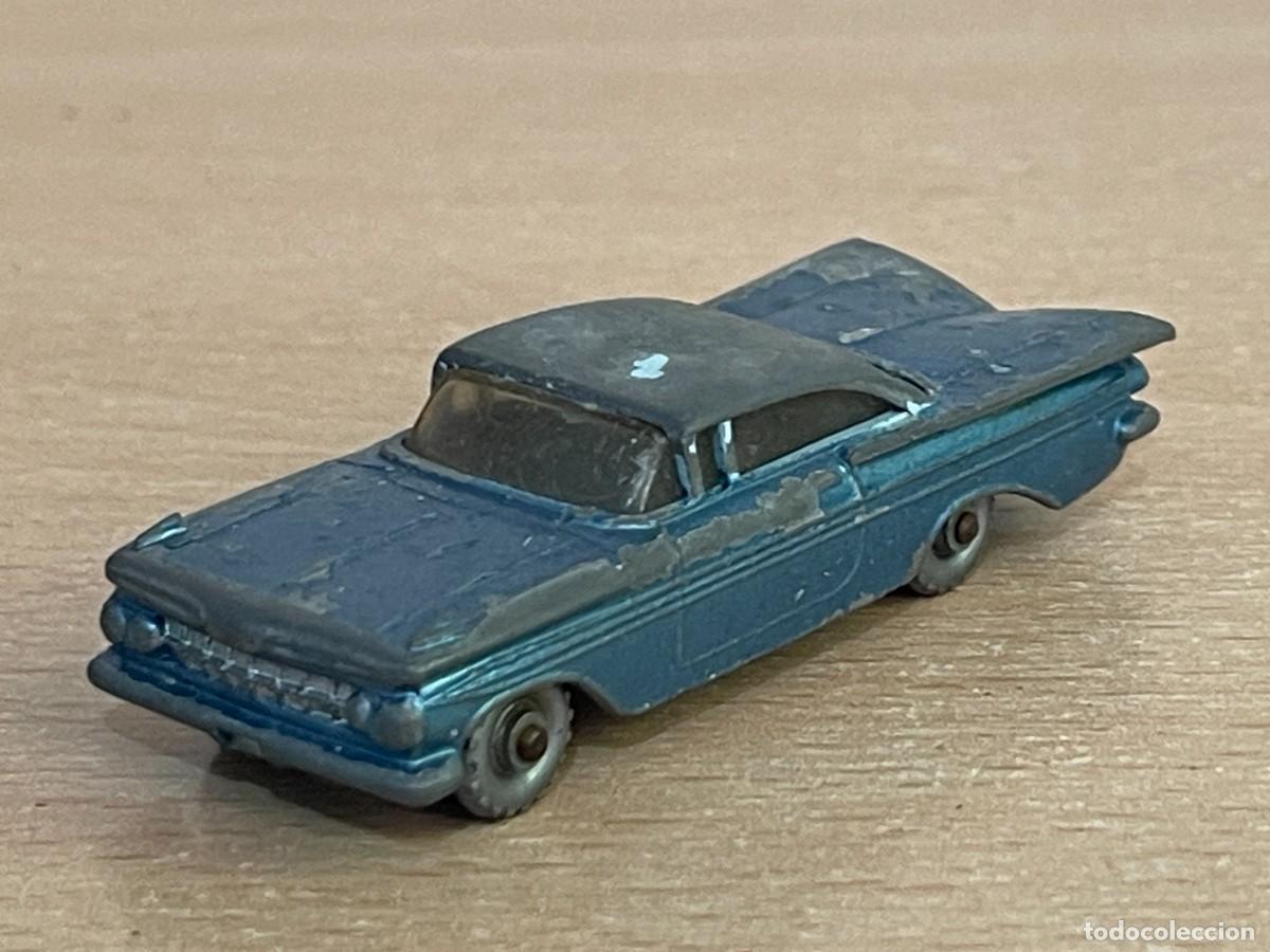 Voitures miniatures Matchbox: 278- Matchbox Lesney Chevrolet Impala antiguo coche N&ordm; 57 a&ntilde;os 60 Made in England die-cast metal
