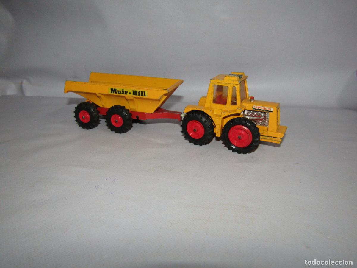 Coches a escala Matchbox: Antiguo MATCHBOX Tractor y Trayler MUIR HILL de LESNEY Made in England de 1972