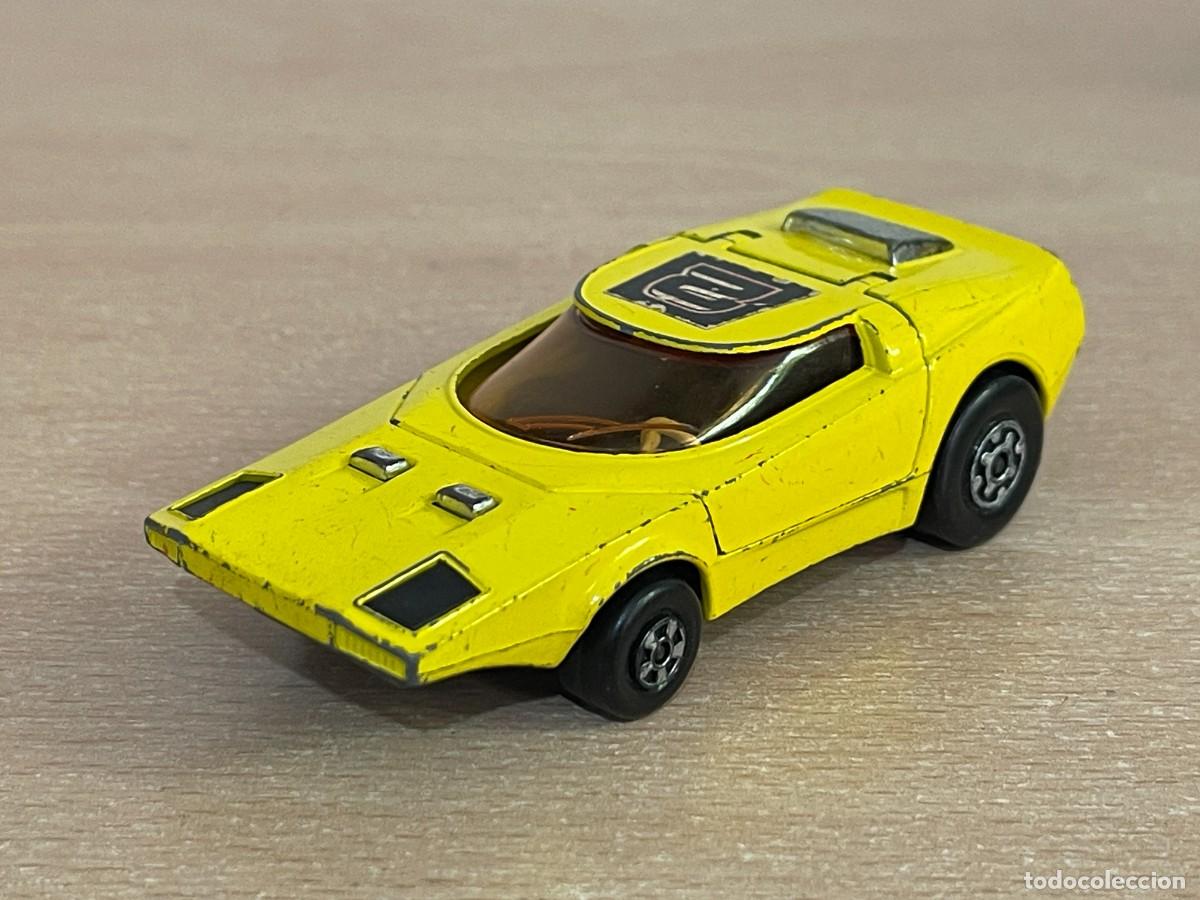 Coches a escala Matchbox: 319- Matchbox Lesney coche K-32 Shovel Nose Amarillo a&ntilde;o 1971 Made in England Speed Kings yellow