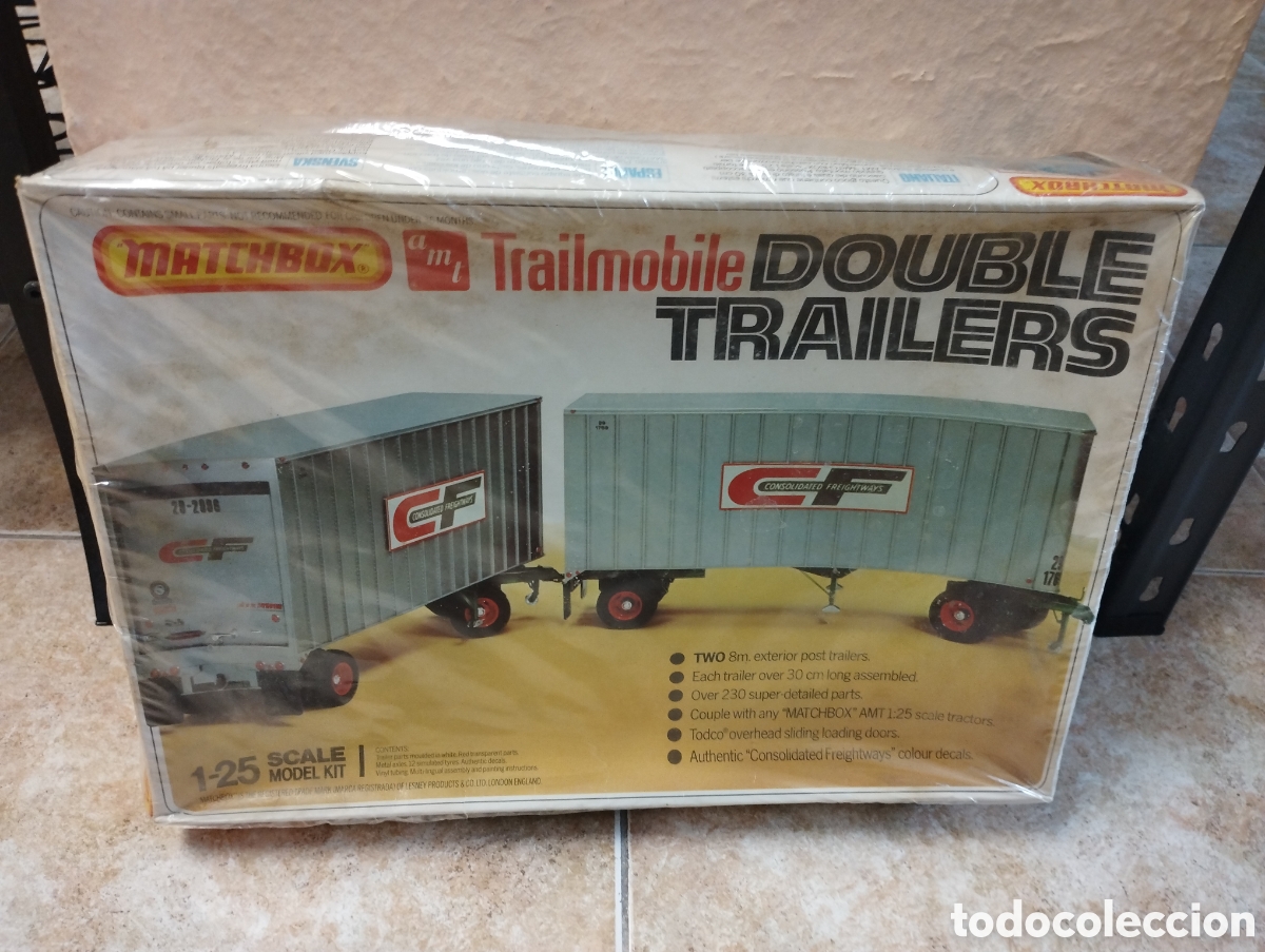 Coches a escala Matchbox: Matchbox ttailmobile doyble Trailers precintado