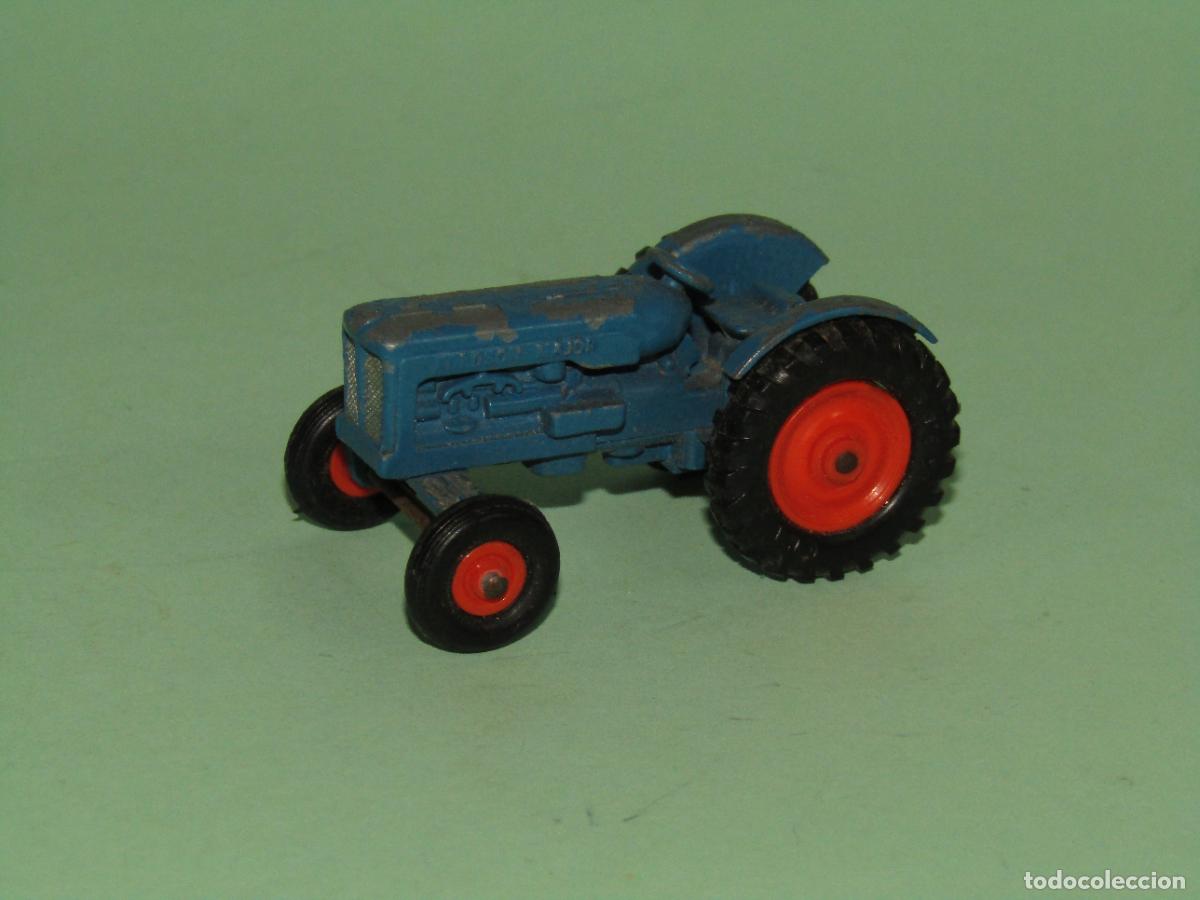 Coches a escala Matchbox: Antiguo Tractor Met&aacute;lico FORDSON Ref. 72A MATCHBOX de LESNEY Made in England 1959