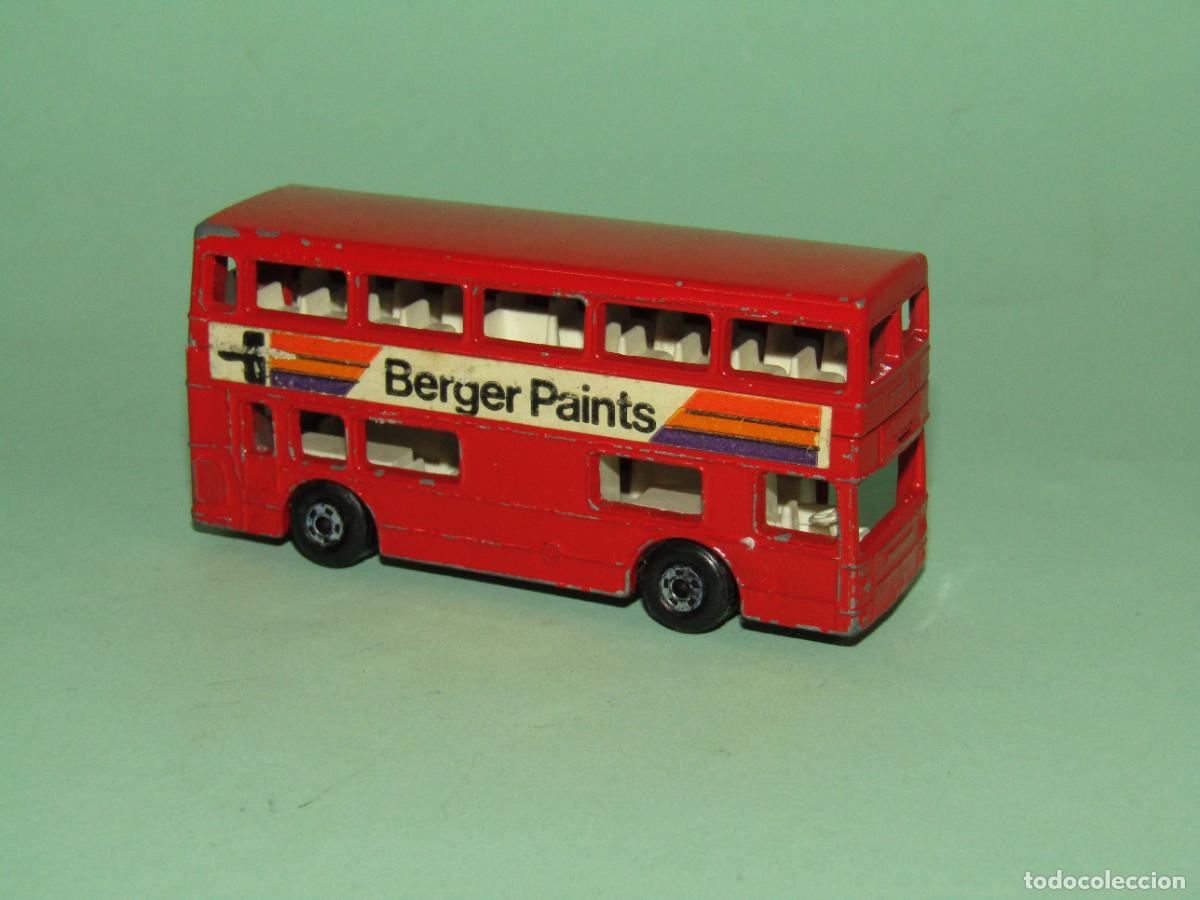 Coches a escala Matchbox: Antiguo Autob&uacute;s THE LONDONER de MATCHBOX de LESNEY Made in England del A&ntilde;o 1972