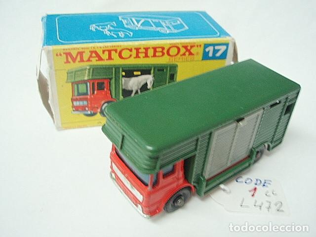 Coches a escala Matchbox: MATCHBOX RW 17 E AEC HORSE BOX L 472