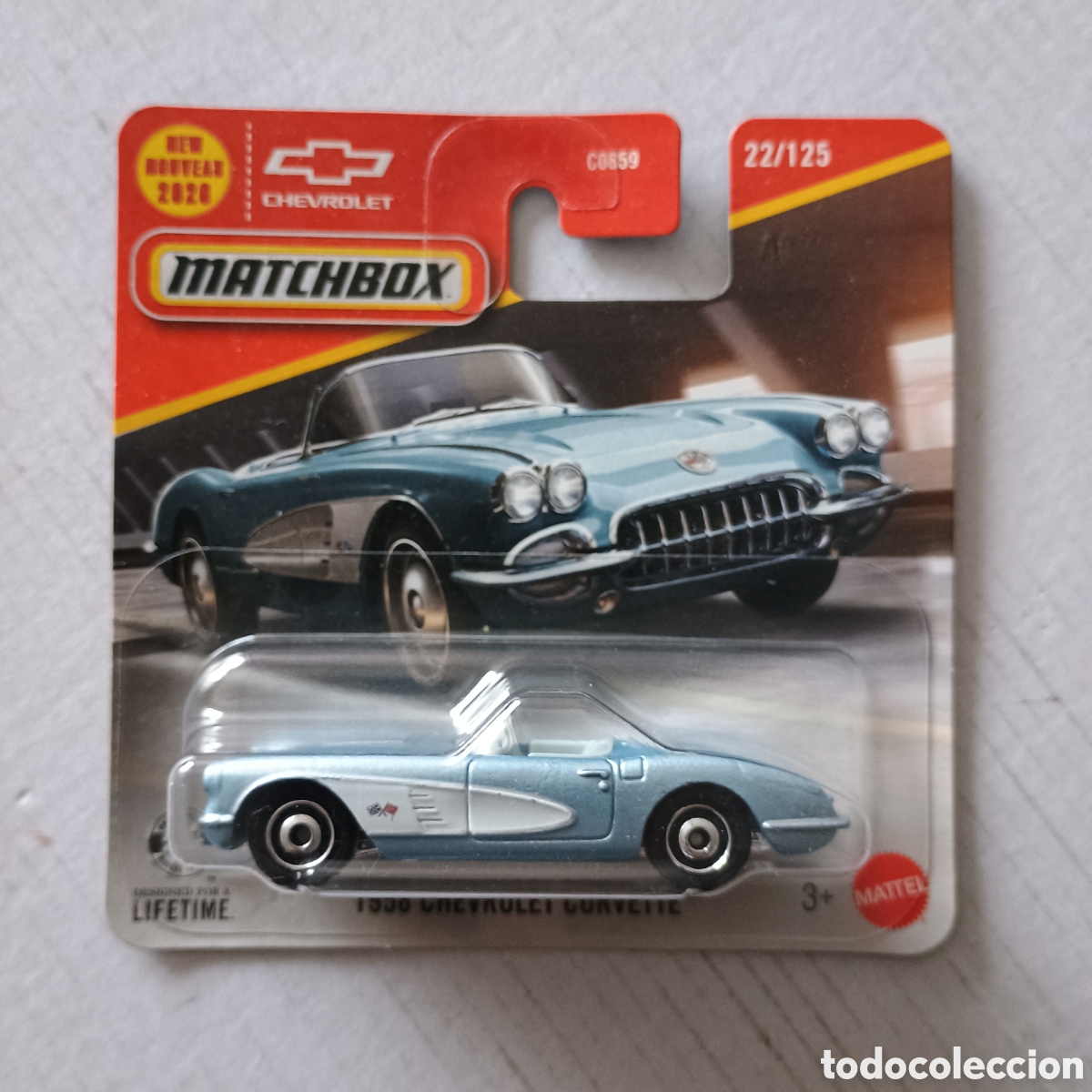 Coches a escala Matchbox: Matchbox 1958 Chevrolet Corvette
