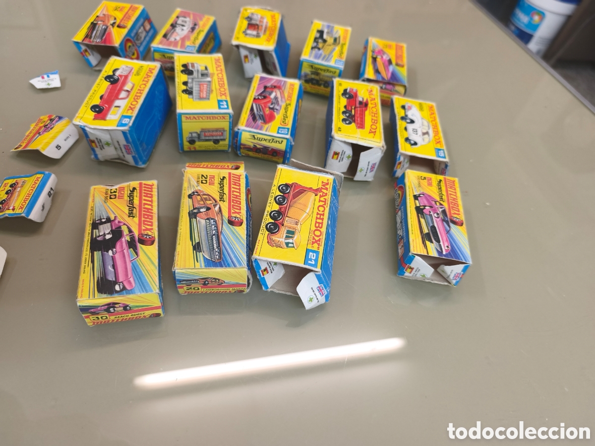 Coches a escala Matchbox: Lote cajas vac&iacute;as matchbox - Foto 3