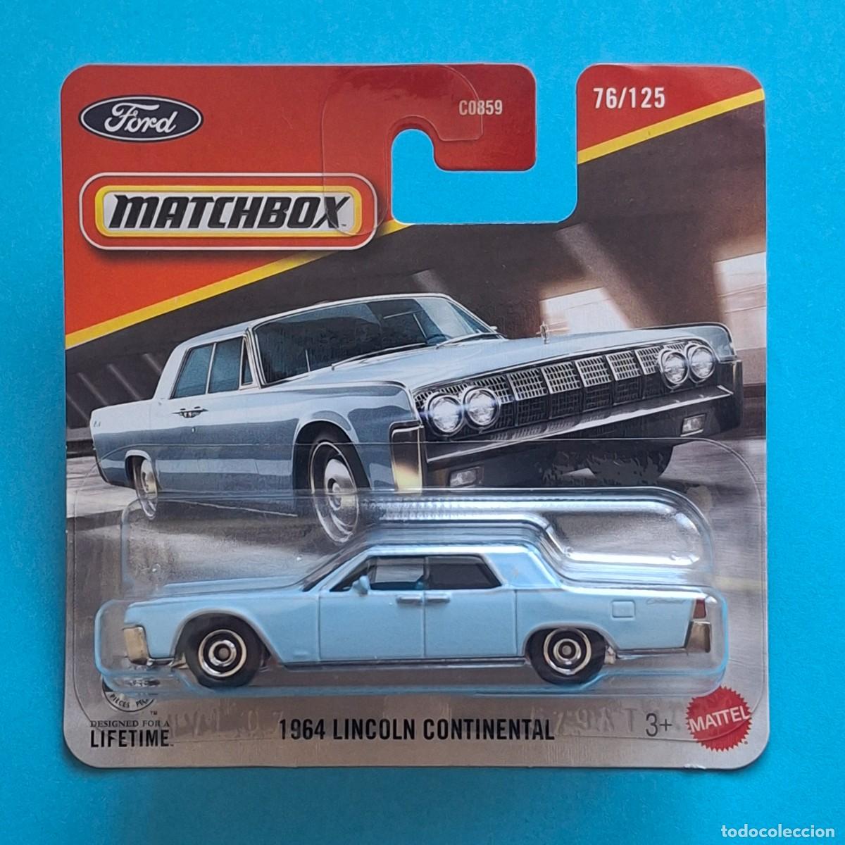Coches a escala Matchbox: MATCHBOX 2026 76/125 - 1964 LINCOLN CONTINENTAL - NUEVO EN BLISTER - 1/64