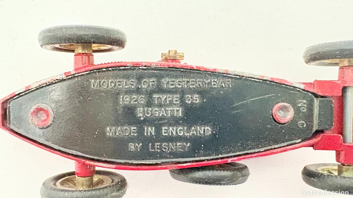 Coches a escala Matchbox: COCHE 1926 TYPE 35 BUGATTI Y-6 MATCHBOX LESNEY - Foto 10