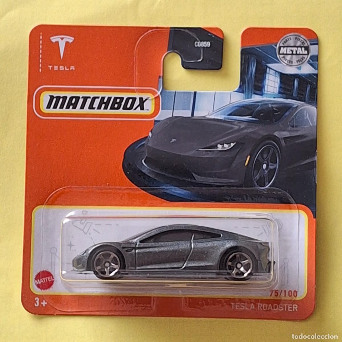 Coches a escala Matchbox: MATCHBOX 2022 75/100 - TESLA ROADSTER - NUEVO EN BLISTER - ESCALA 1:64