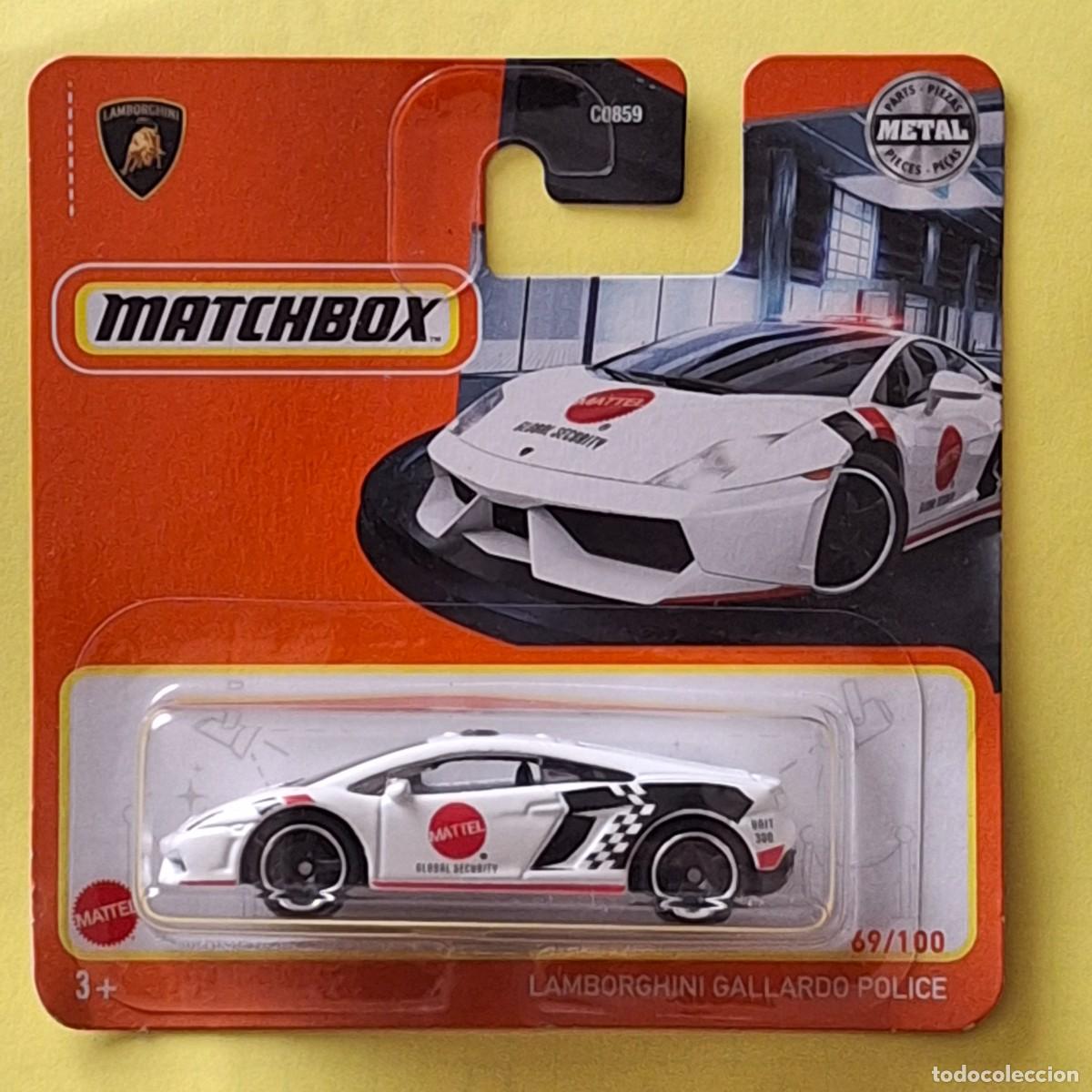Carros em escala Matchbox: MATCHBOX 2021 69/100 - LAMBORGHINI GALLARDO POLICE - NUEVO EN BLISTER - ESCALA 1:64