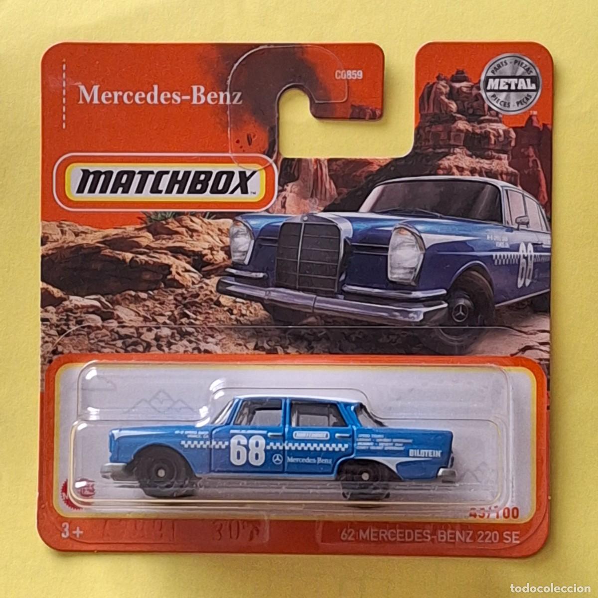 Carros em escala Matchbox: MATCHBOX 2021 43/100 - &acute;62 MERCEDES BENZ 220 SE - NUEVO EN BLISTER - ESCALA 1:64