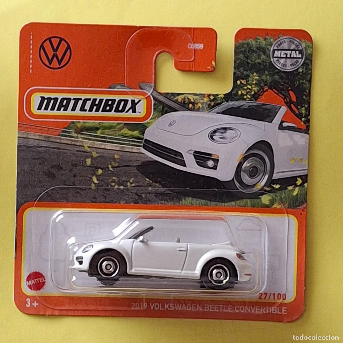 Carros em escala Matchbox: MATCHBOX 2021 27/100 - 2019 VOLKSWAGEN BEETLE CONVERTIBLE VW - NUEVO EN BLISTER - ESCALA 1:64