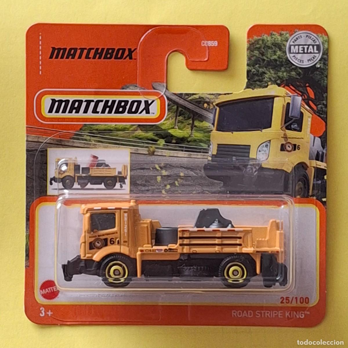 Carros em escala Matchbox: MATCHBOX 2021 25/100 - ROAD STRIPE KING CAMION - NUEVO EN BLISTER - ESCALA 1:64