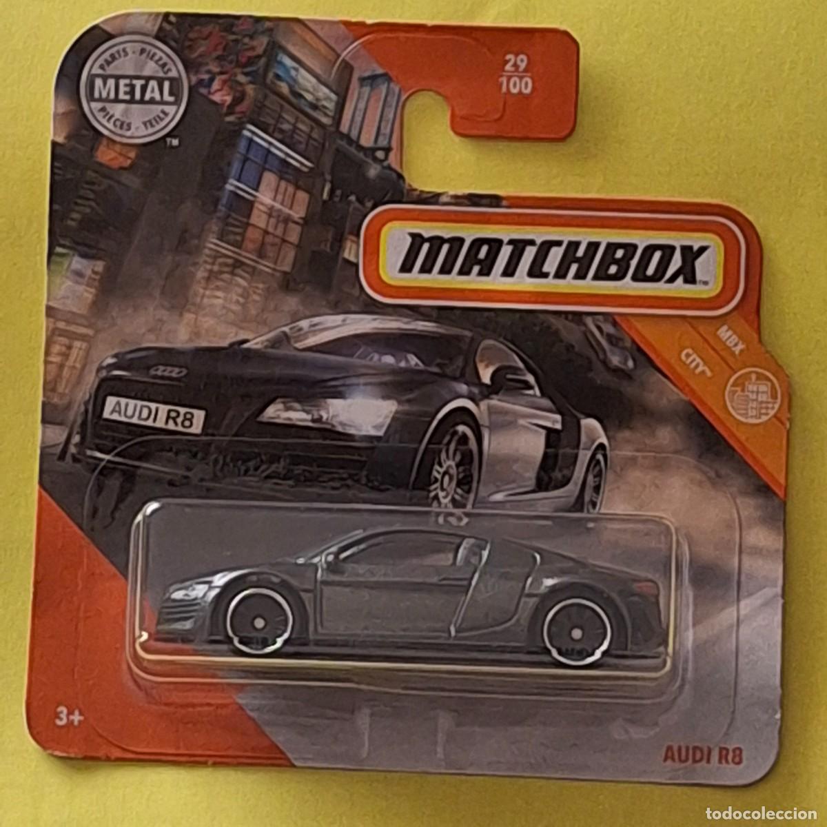 Coches a escala Matchbox: MATCHBOX 2020 29/100 - AUDI R8 - NUEVO EN BLISTER - ESCALA 1:64