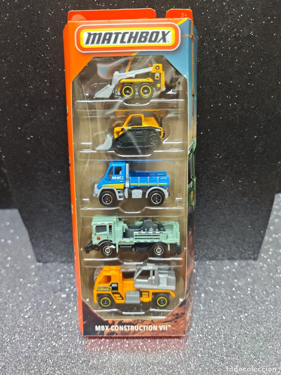 Coches a escala Matchbox: PACK DE 5 COCHES MATCHBOX MBX CONSTRCTION VII