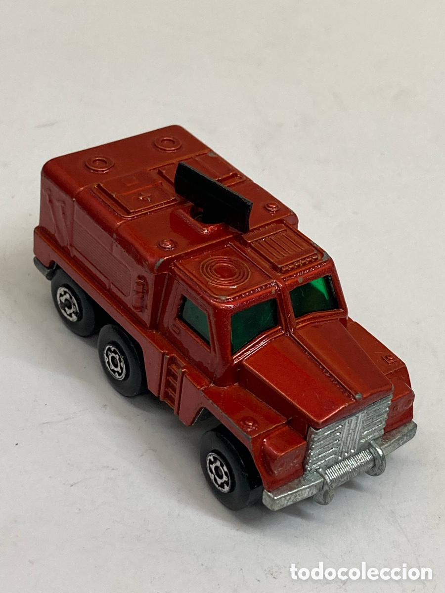 Coches a escala Matchbox: Miniatura coche de juguete Matchbox Rolamatics Badger rojo de la serie Lesney Superfast
