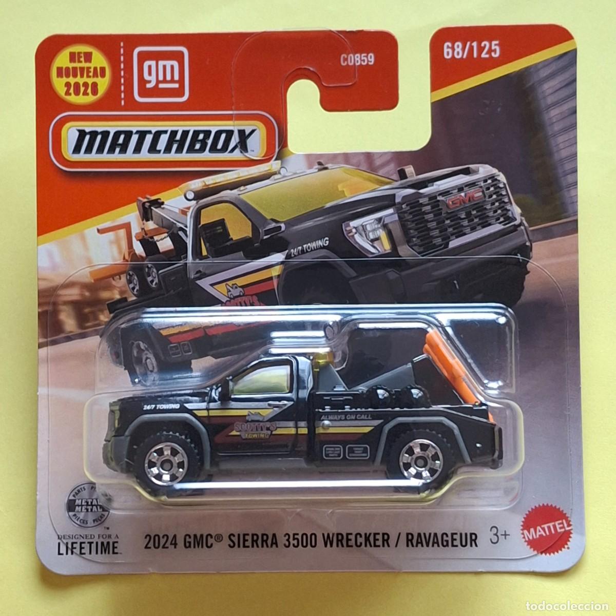 Coches a escala Matchbox: MATCHBOX 2026 68/125 - 2024 GMC SIERRA 3500 WRECKER - NUEVO EN BLISTER - 1/64