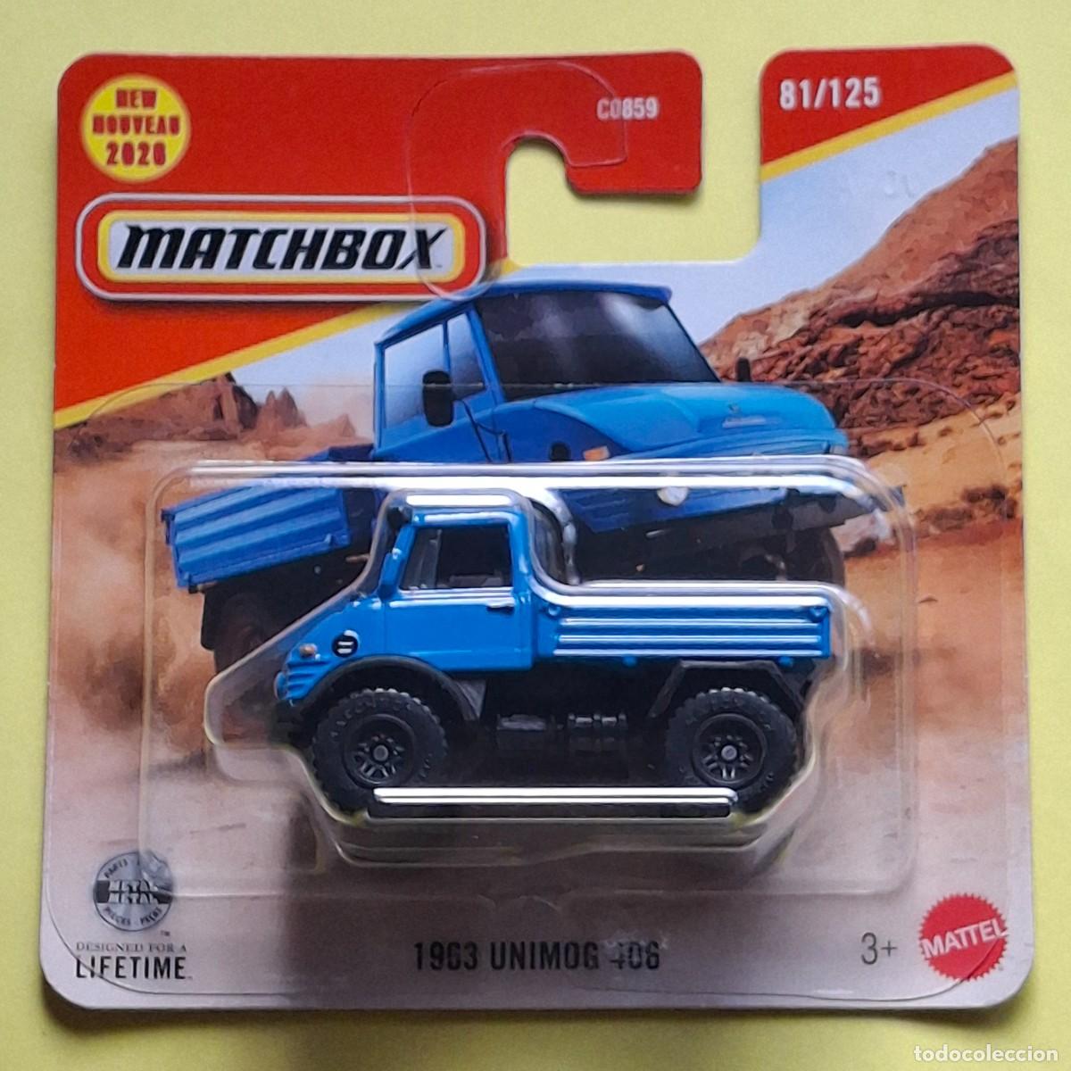 Coches a escala Matchbox: MATCHBOX 2026 81/125 - 1963 MERCEDES UNIMOG 406 - NUEVO EN BLISTER - 1/64