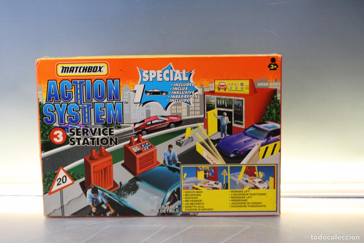 Coches a escala Matchbox: Matchbox Action System Service Station #3. 1996.