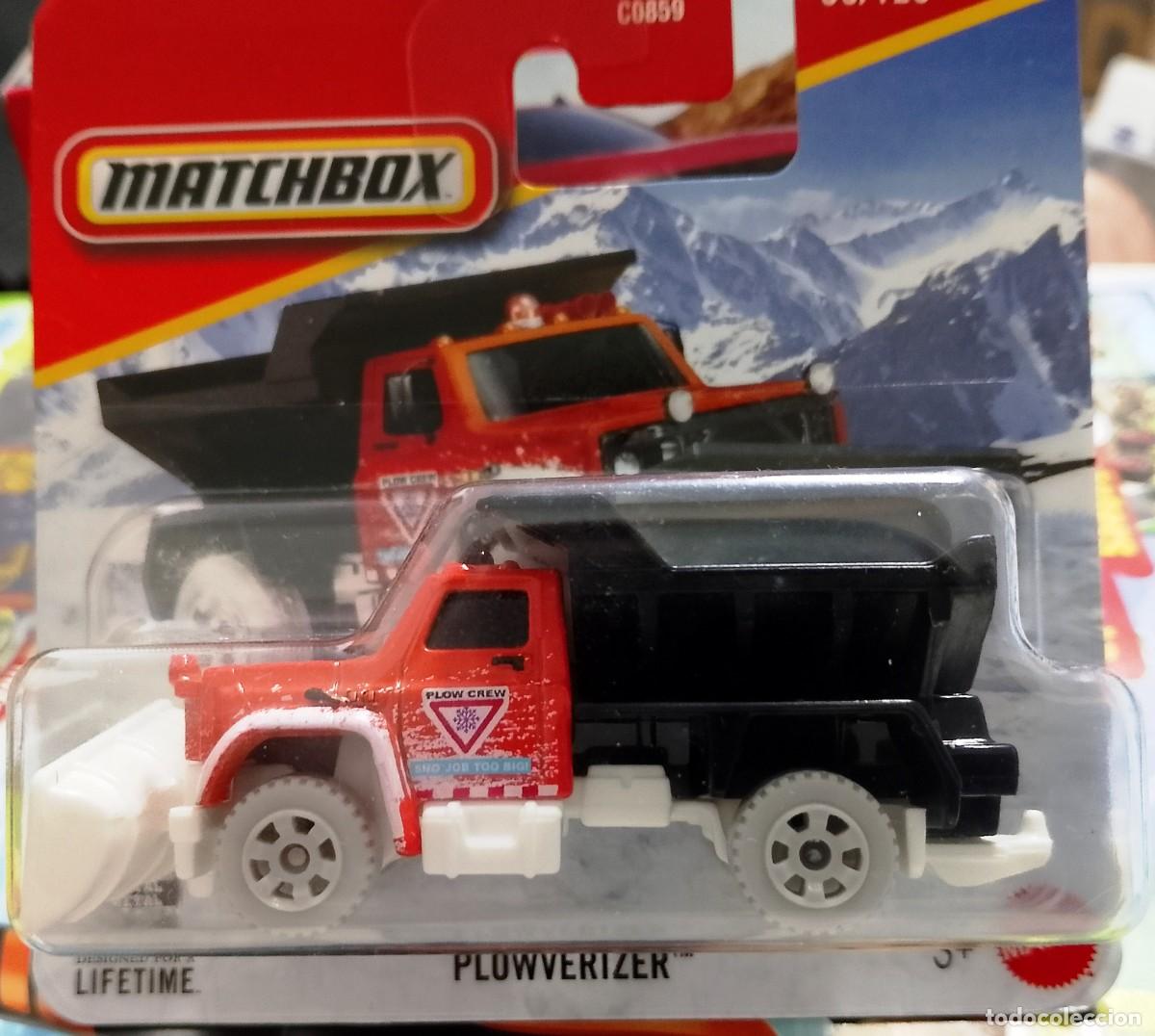 Coches a escala Matchbox: Quita Nieves Volquete con enganche de remolque Matchbox