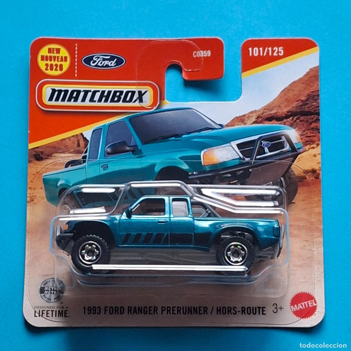 Coches a escala Matchbox: MATCHBOX 2026 101/125 - 1993 FORD RANGER PRERUNNER - NUEVO EN BLISTER - 1/64