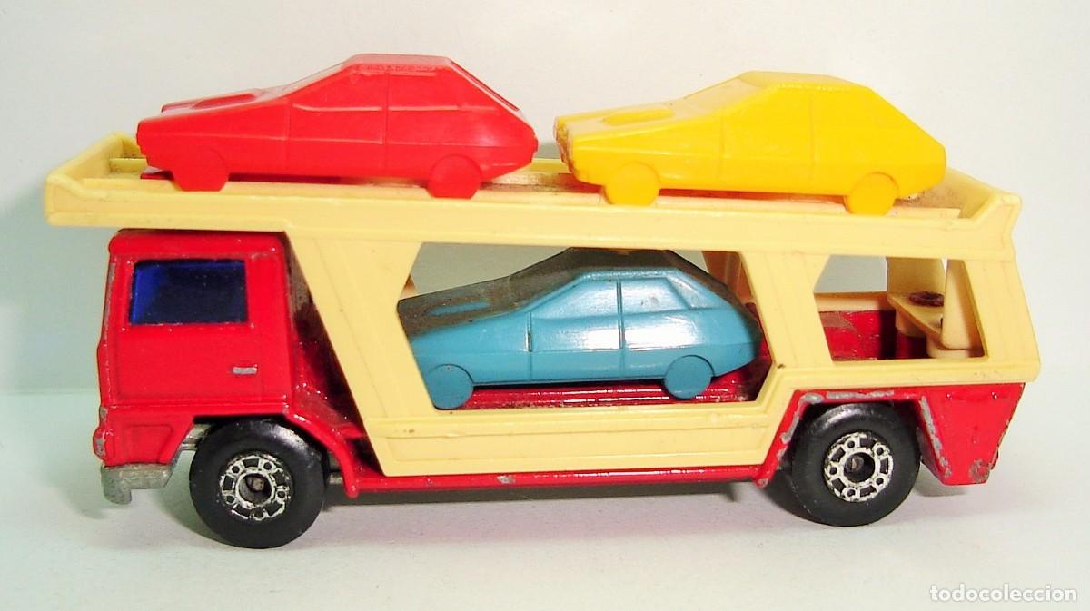Coches a escala Matchbox: CAMION TRANSPORTE DE COCHES MATCHBOX LESNEY SUPERFAST NUMERO 11 LOTE 308