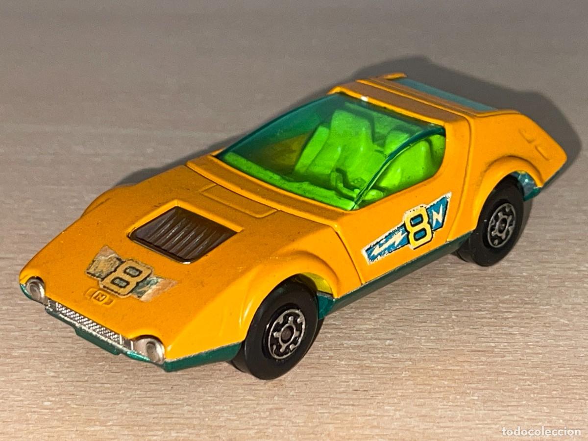 Carros em escala Matchbox: 412- Antiguo coche Matchbox NISSAN 270 X K-42 naranja 1972 Made in England Speed Kings Lesney