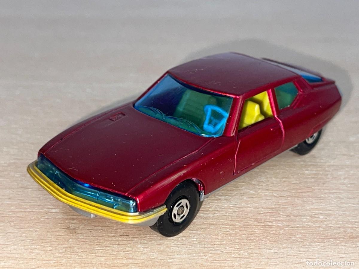 Coches a escala Matchbox: 424 (A)- Antiguo coche Matchbox CITROEN SM K-33 burdeos 1971 Made in England Speed Kings Lesney