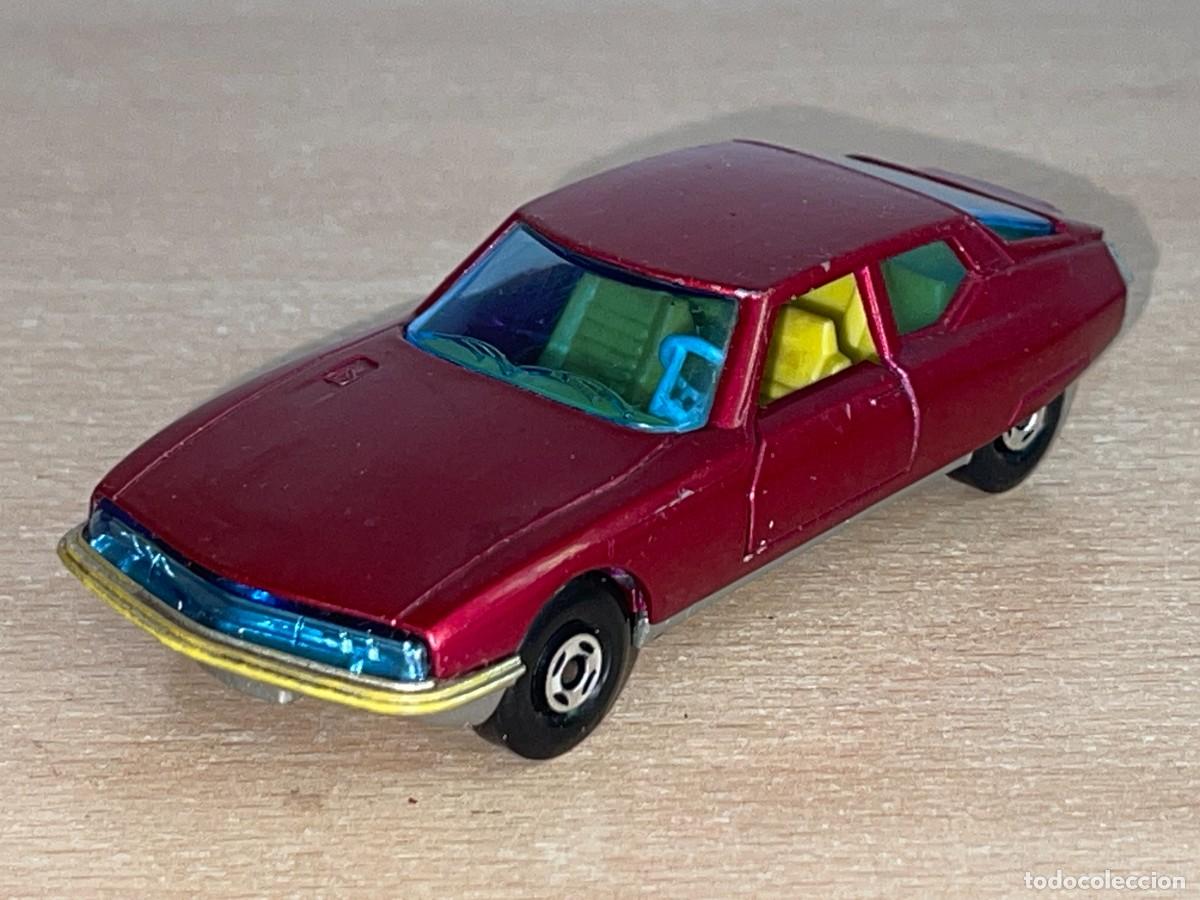 Coches a escala Matchbox: 425 (B)- Antiguo coche Matchbox CITROEN SM K-33 burdeos 1971 Made in England Speed Kings Lesney