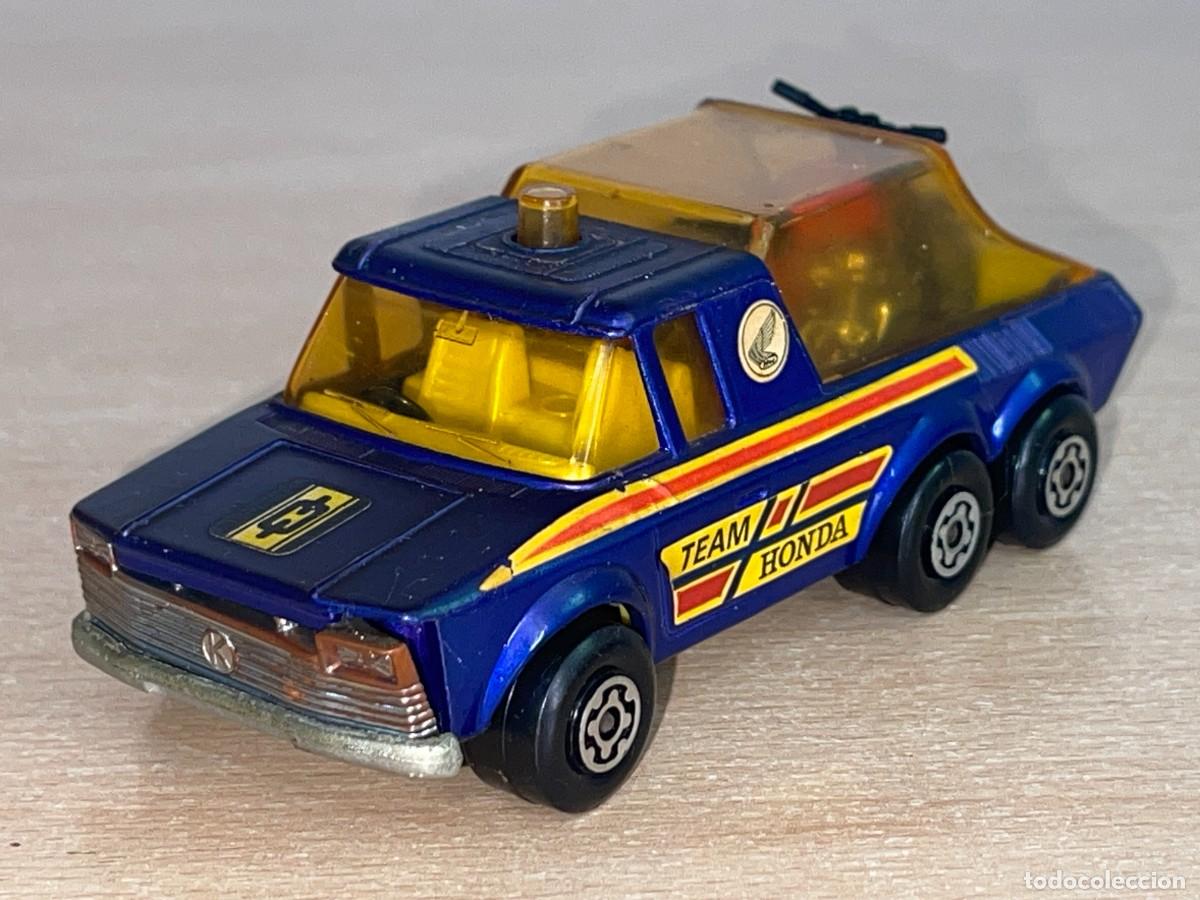 Coches a escala Matchbox: 433- Antiguo coche Matchbox PICK-UP TRUCK Team Honda K-6/11 1974 Made in England Super Kings Lesney