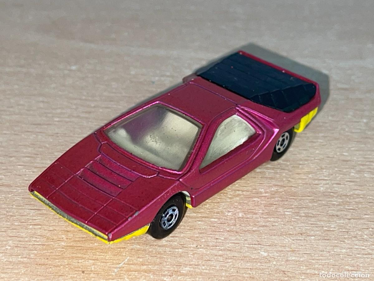 Coches a escala Matchbox: 444- Antiguo coche Matchbox Superfast Alfa Carabo N&ordm; 75 fucsia 1970 Made in England Lesney die-cast