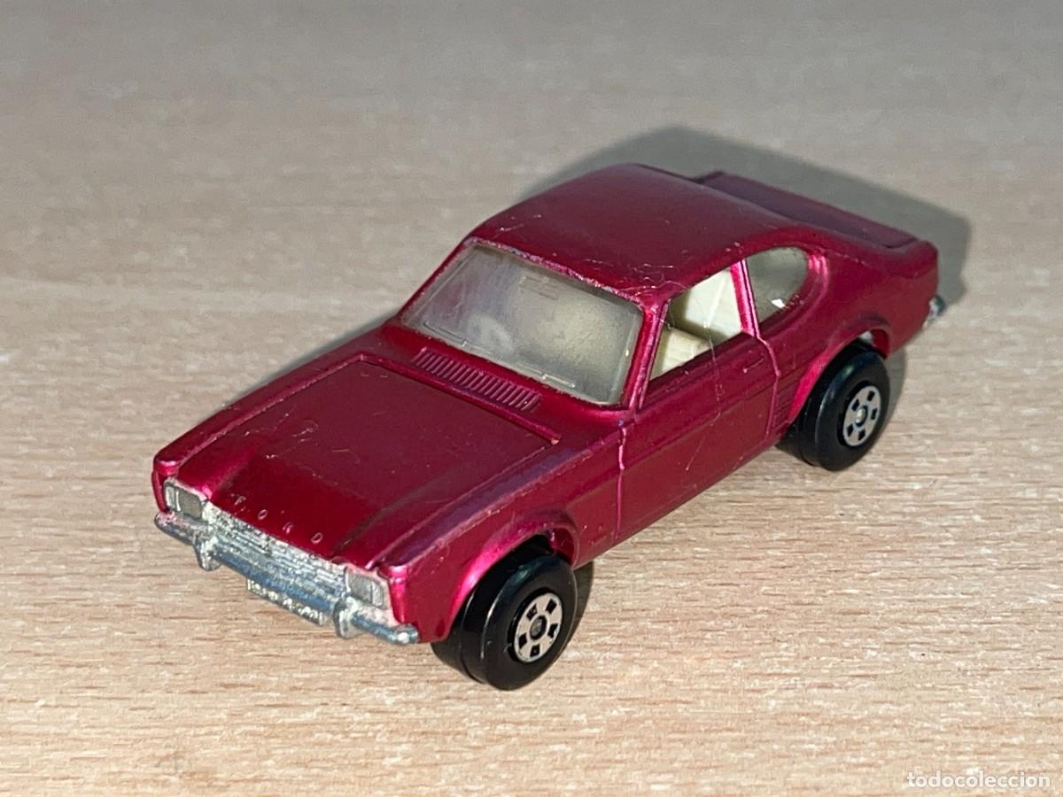 Coches a escala Matchbox: 450- Antiguo coche Matchbox Superfast Ford Capri N&ordm; 54 fucsia 1970 Made in England Lesney die-cast