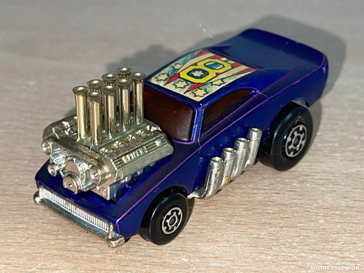 Coches a escala Matchbox: 452 Antiguo coche Matchbox Superfast Pi-Eyed Piper N&ordm; 48 morado 1972 Made in England Lesney die-cast