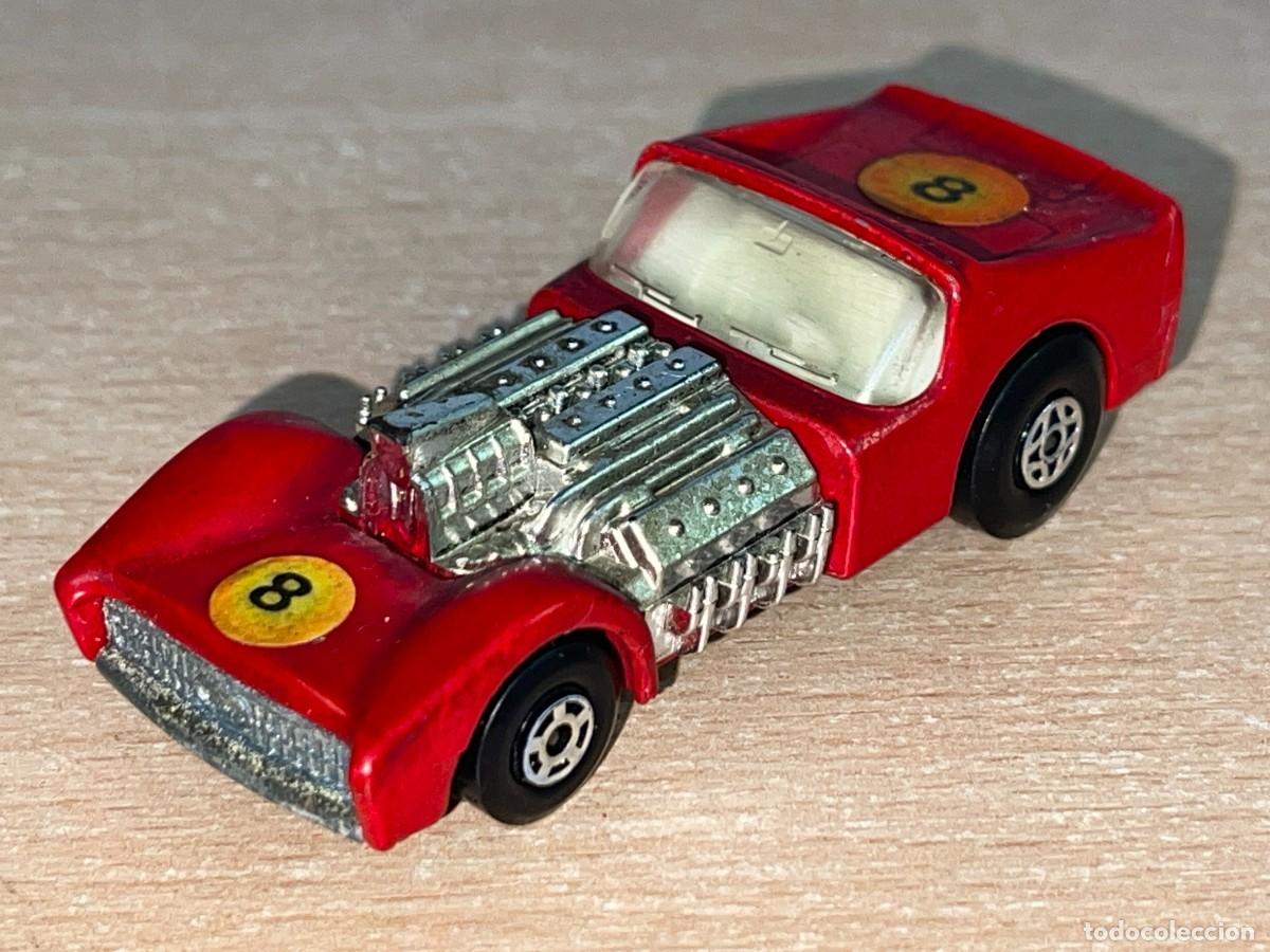 Coches a escala Matchbox: 455- Antiguo coche Matchbox Superfast Road Dragster N&ordm; 19 rojo 1970 Made in England Lesney die-cast