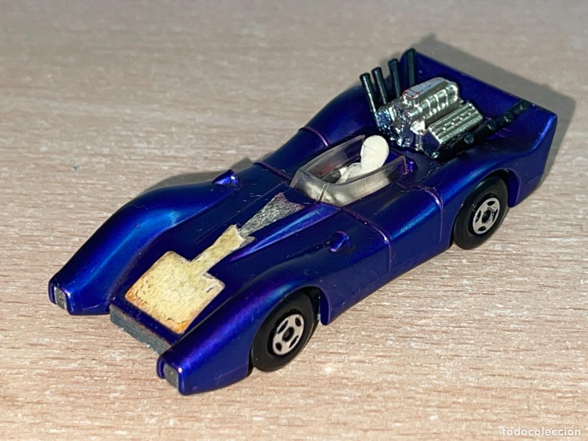 Coches a escala Matchbox: 458- Antiguo coche Matchbox Superfast Blue Shark N&ordm; 61 azul 1971 Made in England Lesney die-cast