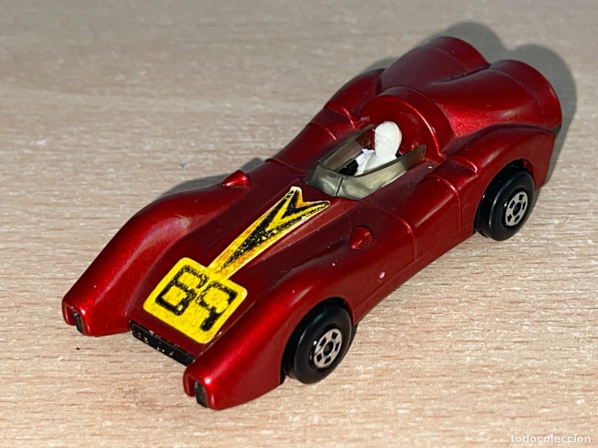 Coches a escala Matchbox: 459- Antiguo coche Matchbox Rolamatics Turbo Fury N&ordm; 69 cobre 1973 Made in England Lesney die-cast