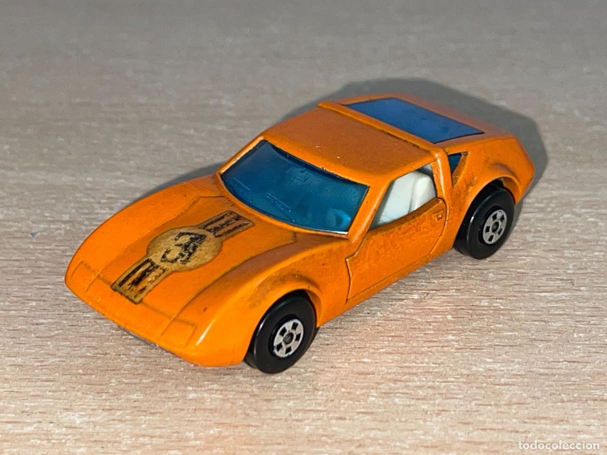 Coches a escala Matchbox: 460 Antiguo coche Matchbox Superfast Monteverdi Hai N&ordm; 3 naranja '73 Made in England Lesney die-cast
