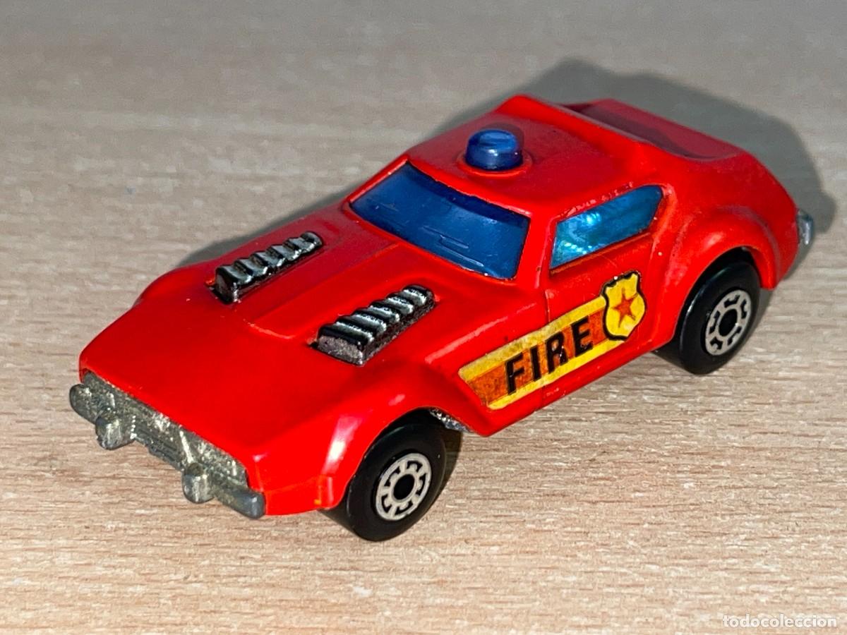 Coches a escala Matchbox: 463- Antiguo coche Matchbox Superfast Fire Chief N&ordm; 64 bomberos 1976 Made England Lesney die-cast