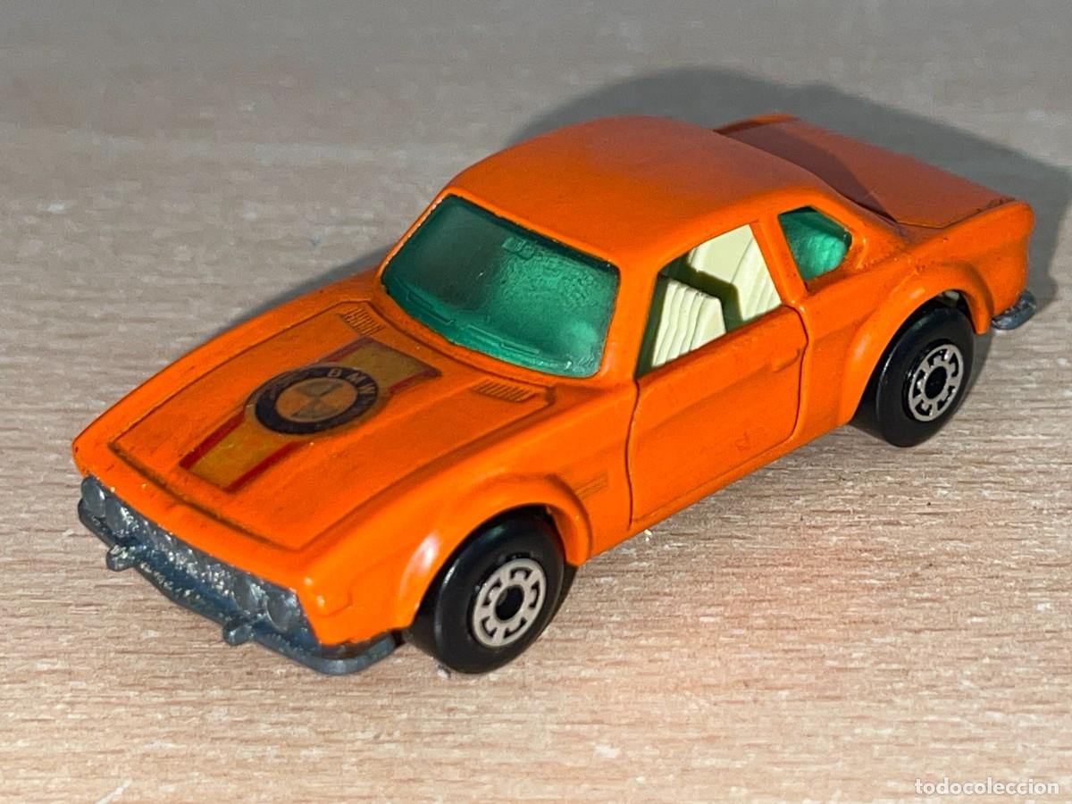 Coches a escala Matchbox: 467- Antiguo coche Matchbox Superfast BMW 3.0 CSL N&ordm; 45 naranja 1976 Made in England Lesney die-cast