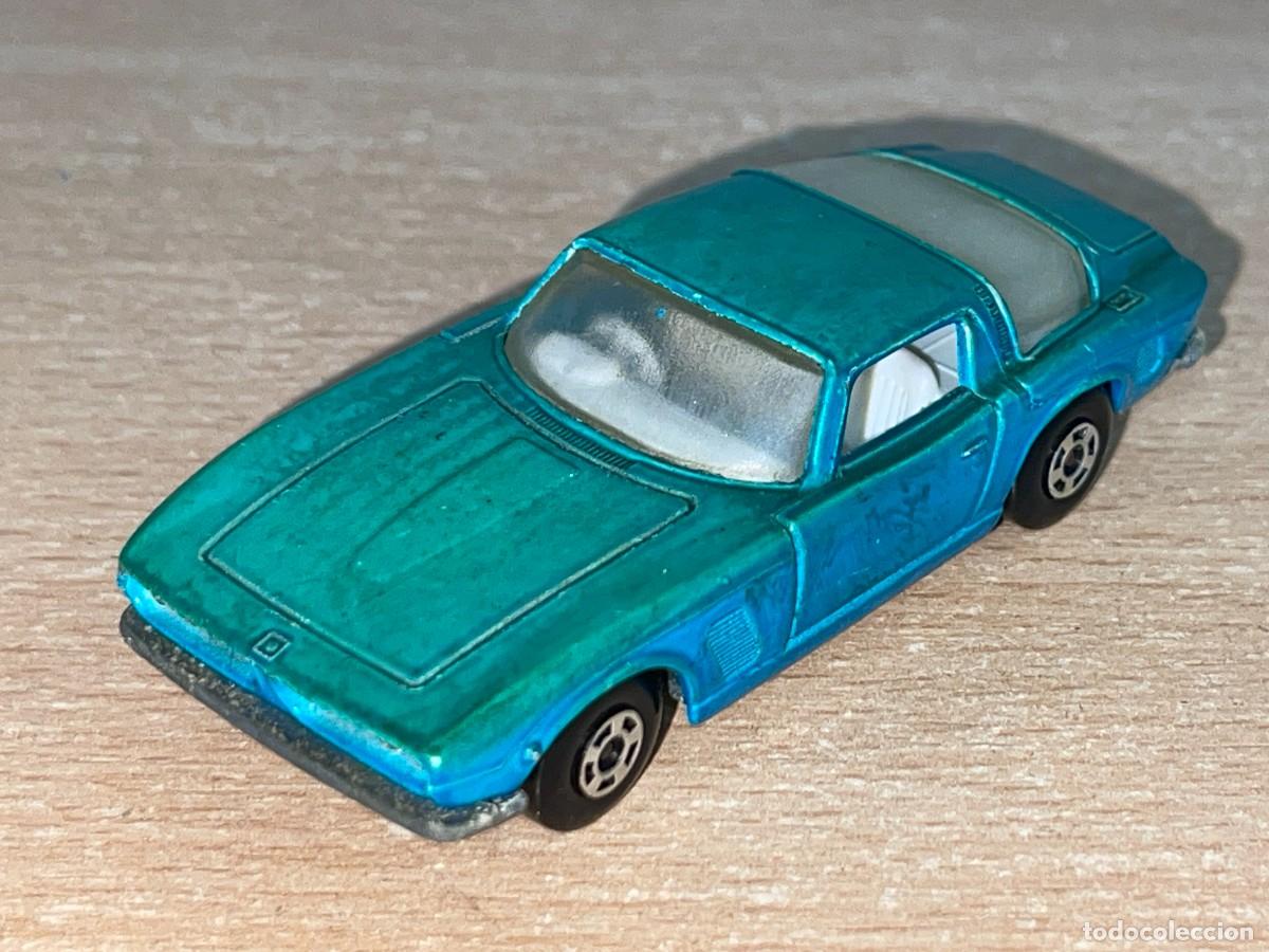 Coches a escala Matchbox: 473- Antiguo coche Matchbox Superfast Iso Grifo N&ordm; 14 azul a&ntilde;os 70 Made in England Lesney die-cast
