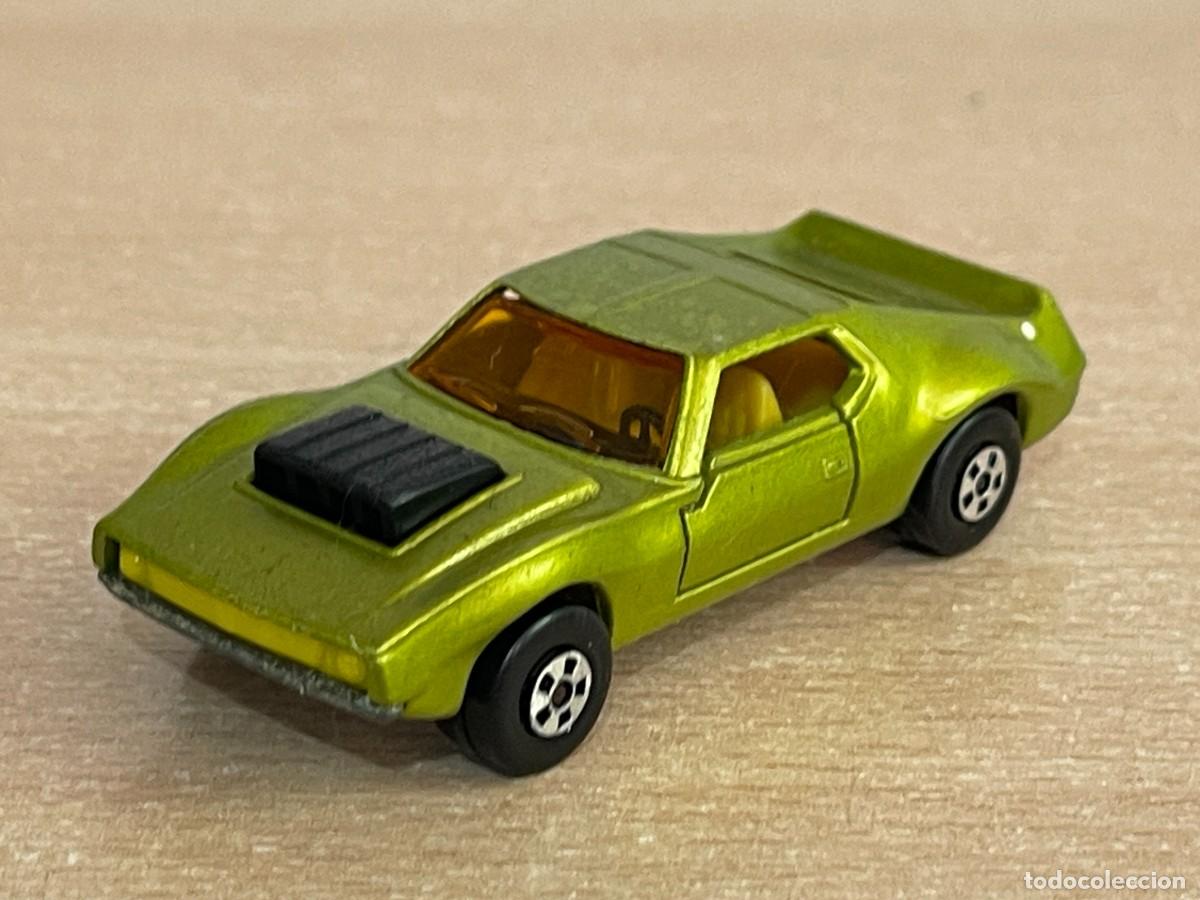 Coches a escala Matchbox: 485- Antiguo coche Matchbox Superfast AMX Javelin N&ordm; 9 verde 1972 Made in England Lesney die-cast