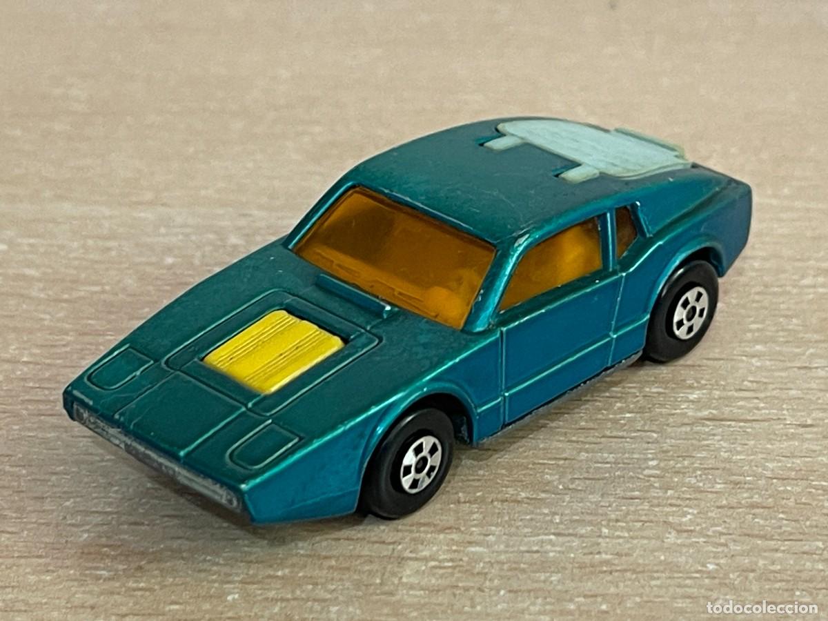 Coches a escala Matchbox: 486 Antiguo coche Matchbox Superfast Saab Sonett III N&ordm; 85 azul 1973 Made in England Lesney die-cast