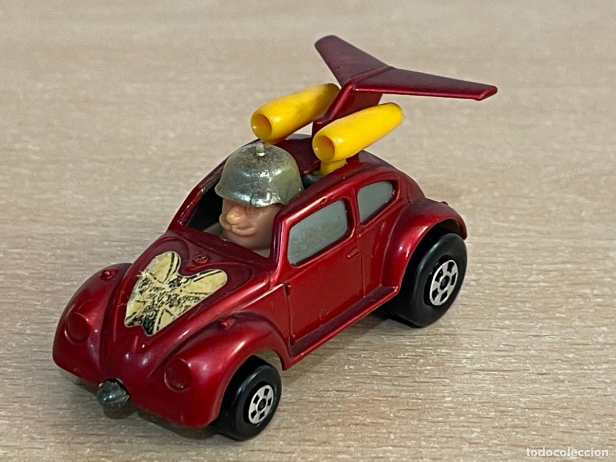 Coches a escala Matchbox: 491- Antiguo coche Matchbox Superfast Flying Bug N&ordm; 11 VW rojo 1972 Made in England Lesney die-cast